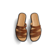 Mule Double V [femme cuir veau lisse bergeronnette]