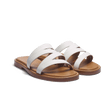 Mule Double V [femme cuir veau lisse blanc]
