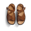 Sandale Double V  [femme cuir veau lisse marron bergeronnette]