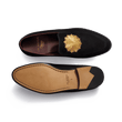 Mocassin brodé J.M. Weston x Opéra de Paris [homme cuir chèvre velours noir]