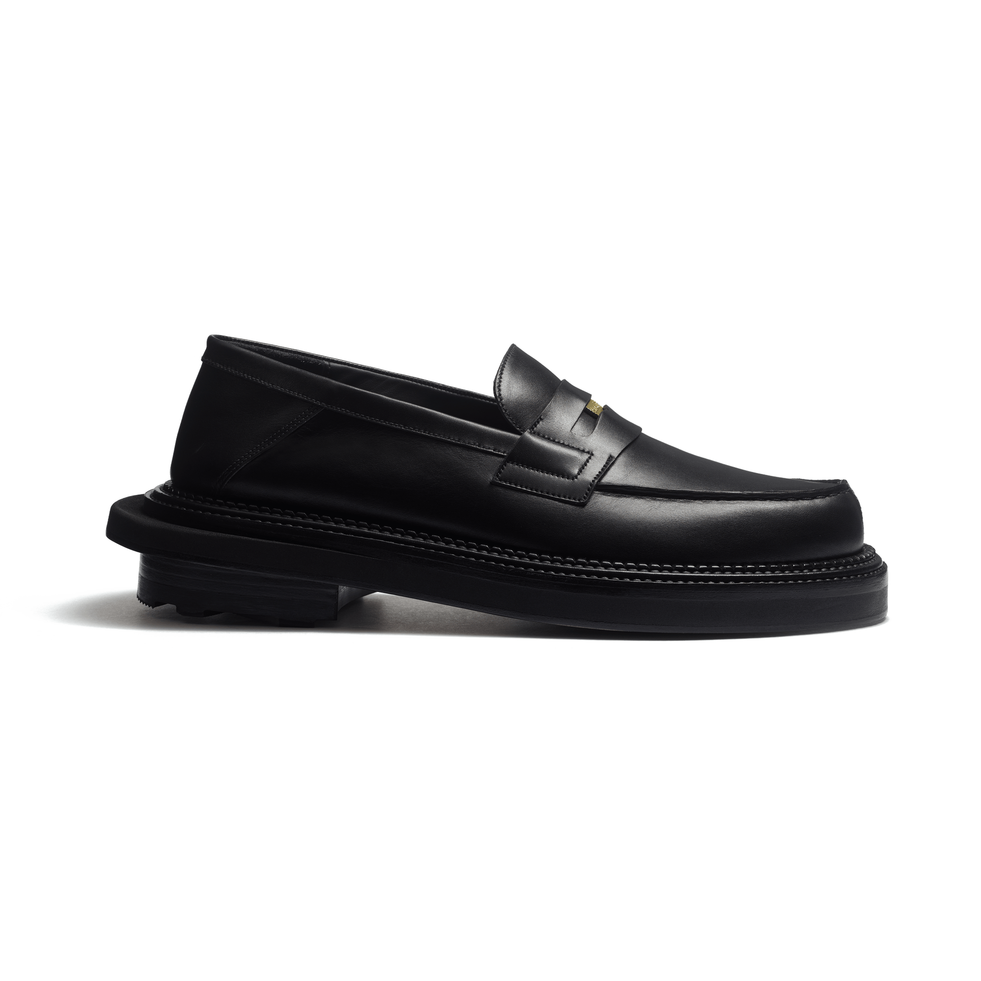 Loafer J.M. Weston x sacai [Black soft calf leather]