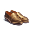 Mocassin 180 [femme cuir veau foulonné or]