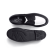 Derby Golf [femme cuir veau box noir et cuir veau souple blanc]