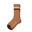 Chaussettes Ivy League [Coton mélangé beige détails écru et marron]