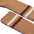 Chaussettes Ivy League [Coton mélangé beige détails écru et marron]