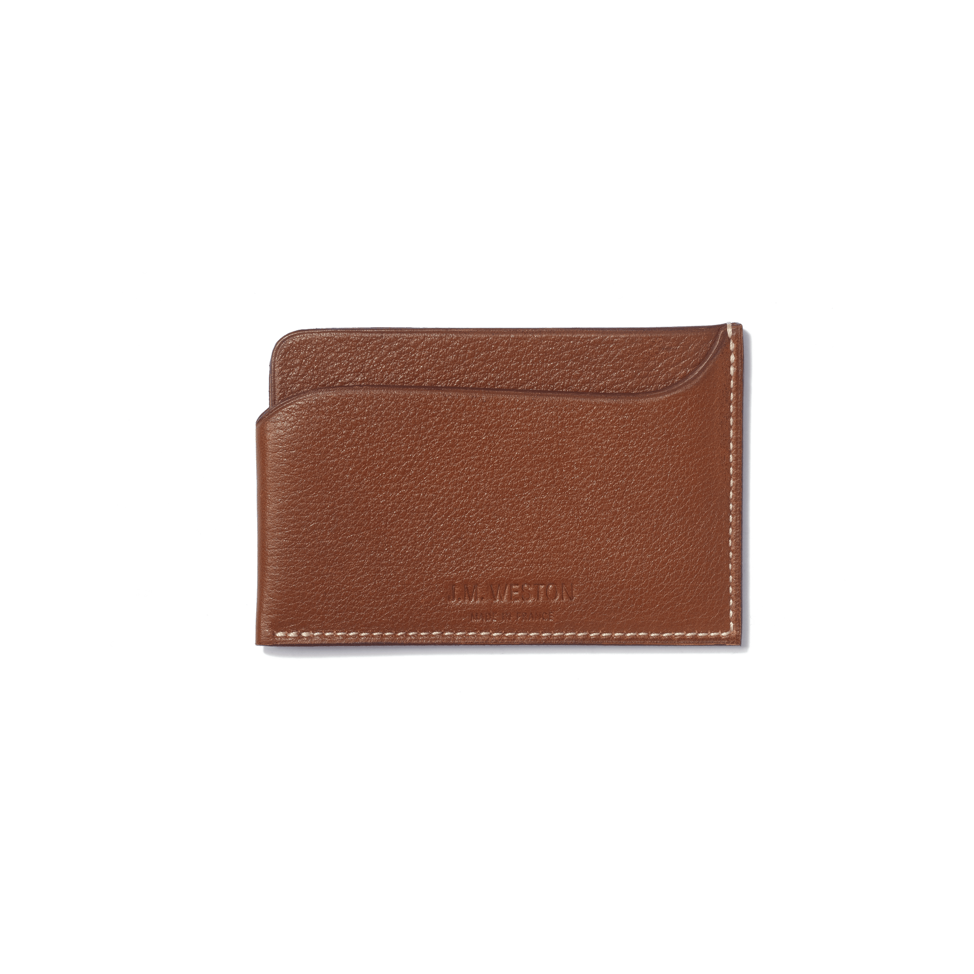 Porte-cartes Double You [Cuir veau foulonné marron bergeronnette]
