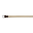 Elastic Belt [Beige braid & beige calf leather]