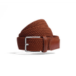 Elastic Belt [Camel braid & camel calf leather]