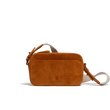 Pochette à bandoulière Double You [Cuir veau velours beachnut]