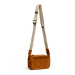 Pochette à bandoulière Double You [Cuir veau velours beachnut]