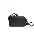 Pochette à bandoulière Double You [Cuir veau lisse noir]