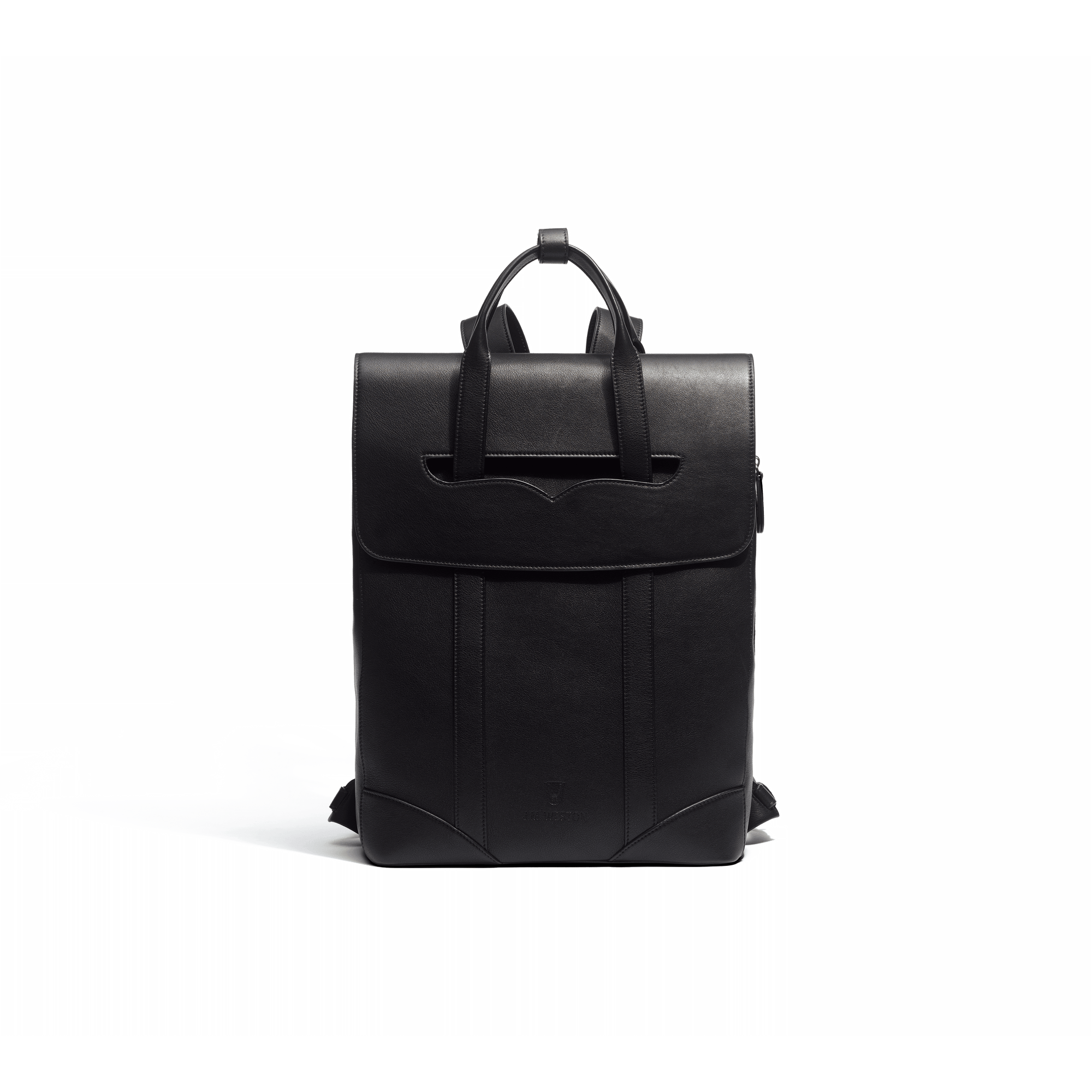 Sac à dos Double You [Cuir veau lisse noir]