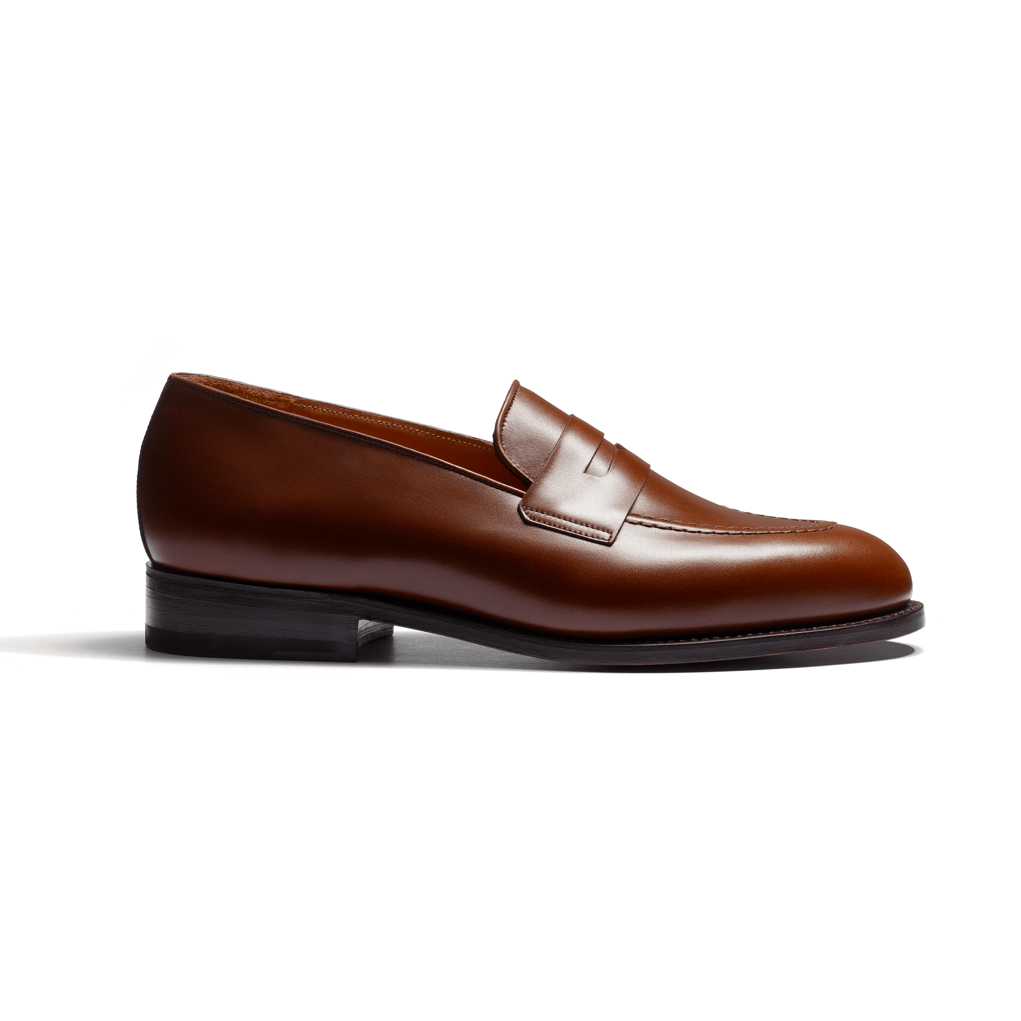 Mocassin Menton à bride [homme cuir veau box marron bergeronnette]