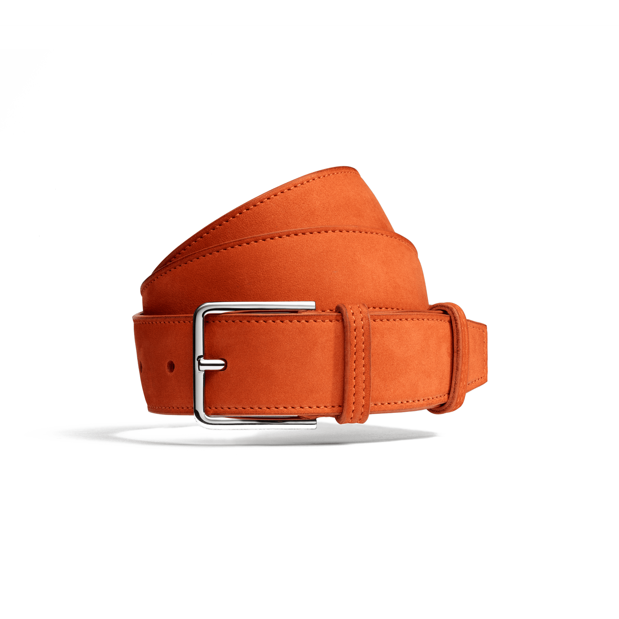 Ceinture Signature Roland-Garros [Nubuck orange terre battue]