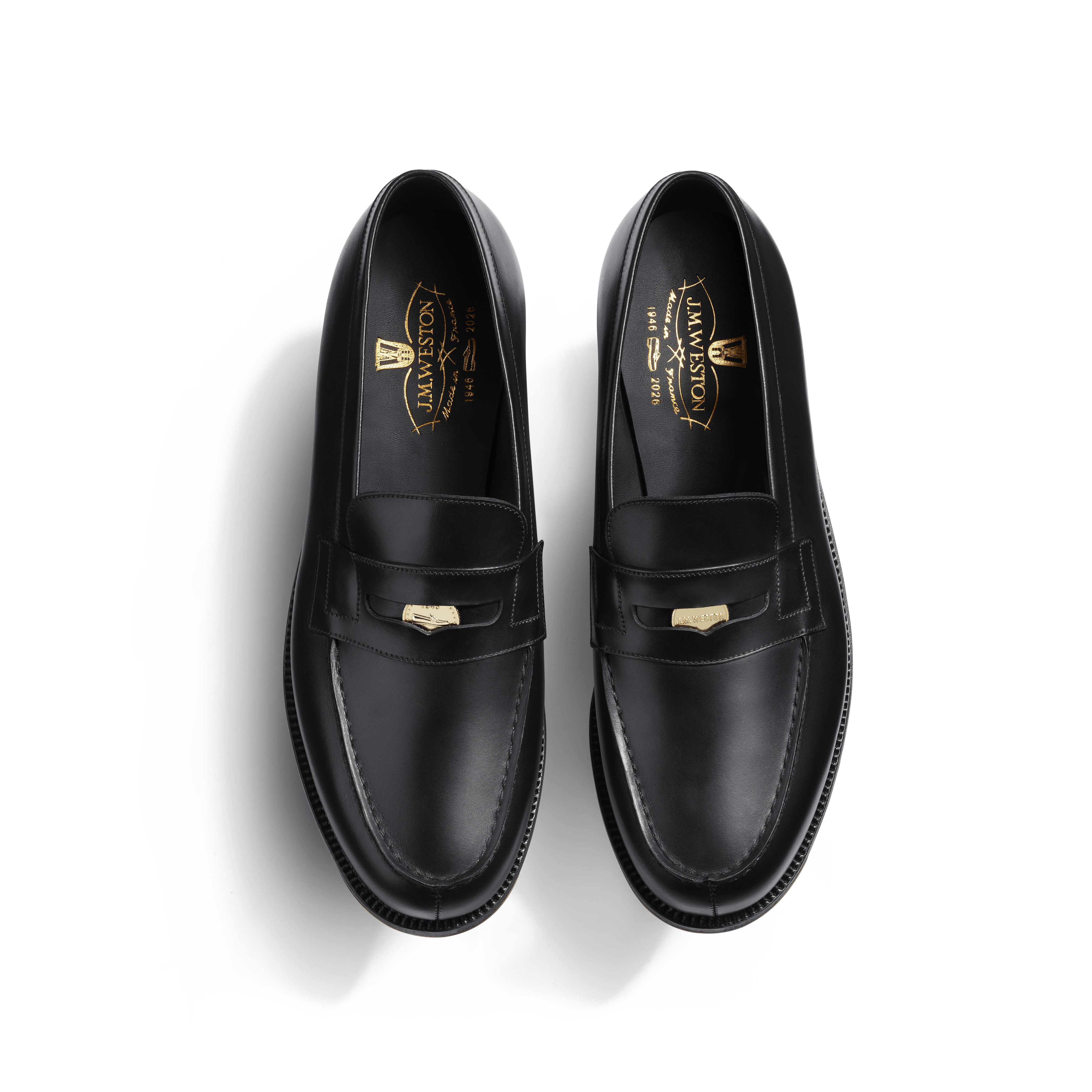 Men's Black boxcalf with a glass-ball finish 180 Loafer Men's Black boxcalf with a glass-ball finish 180 Loafer