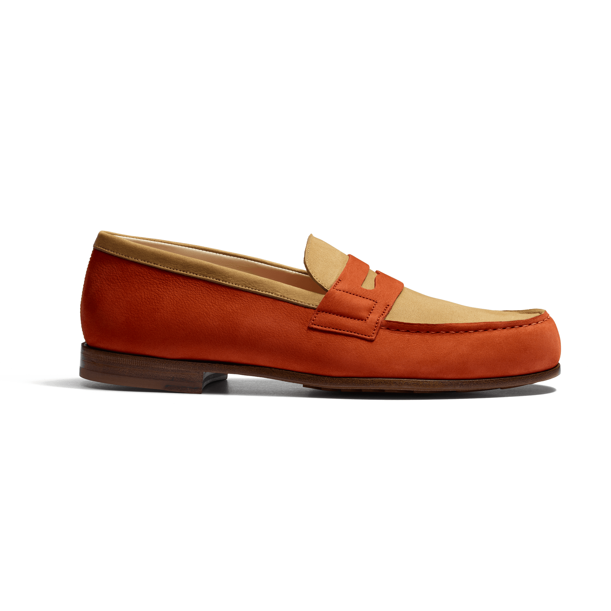 Le Moc' Weston Roland-Garros Loafer [Clay & Taupe nubuck leather]
