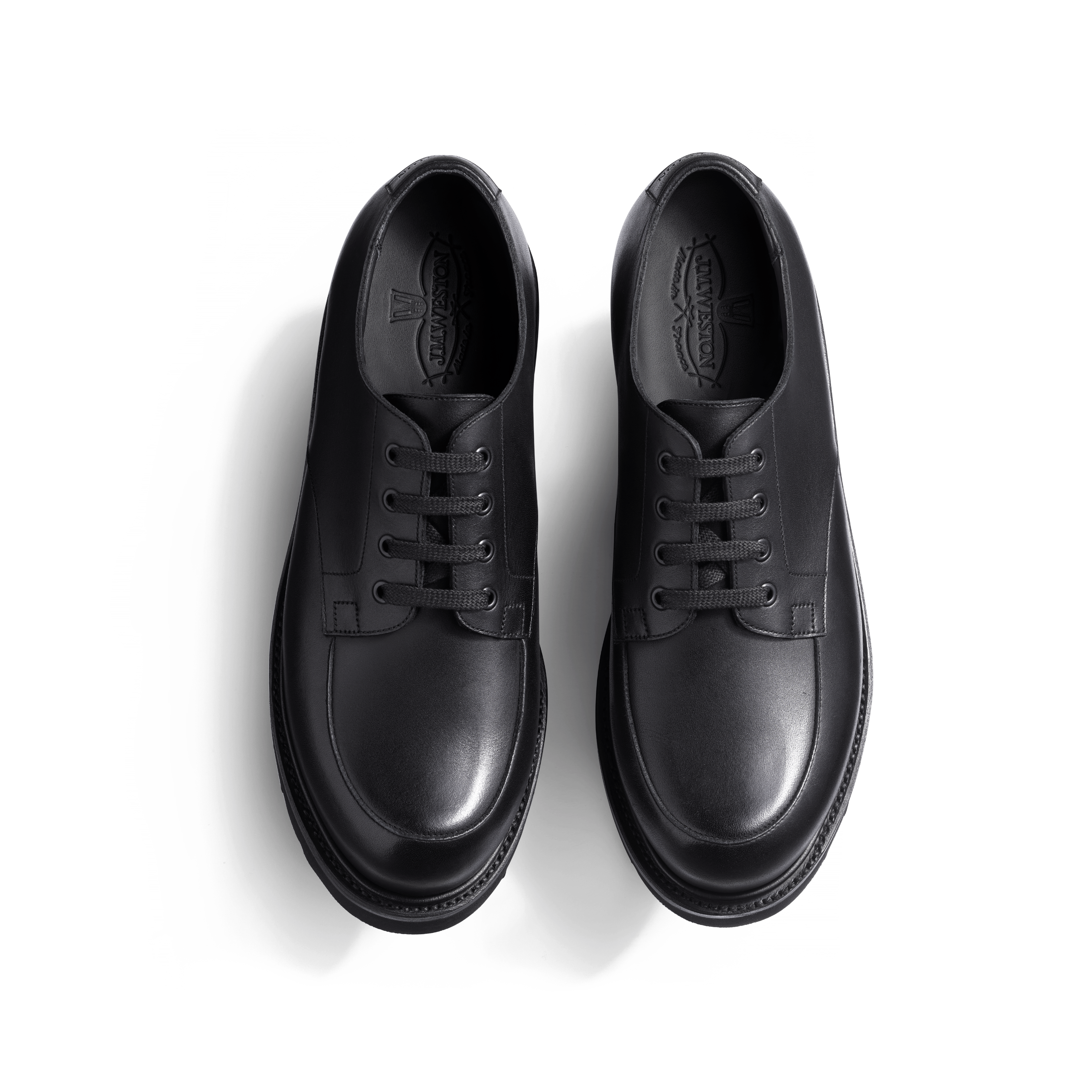 Men's Black soft calfskin Worker Derby Weston & Sons Boot with Men's Black soft calfskin Worker Derby Weston & Sons Boot with