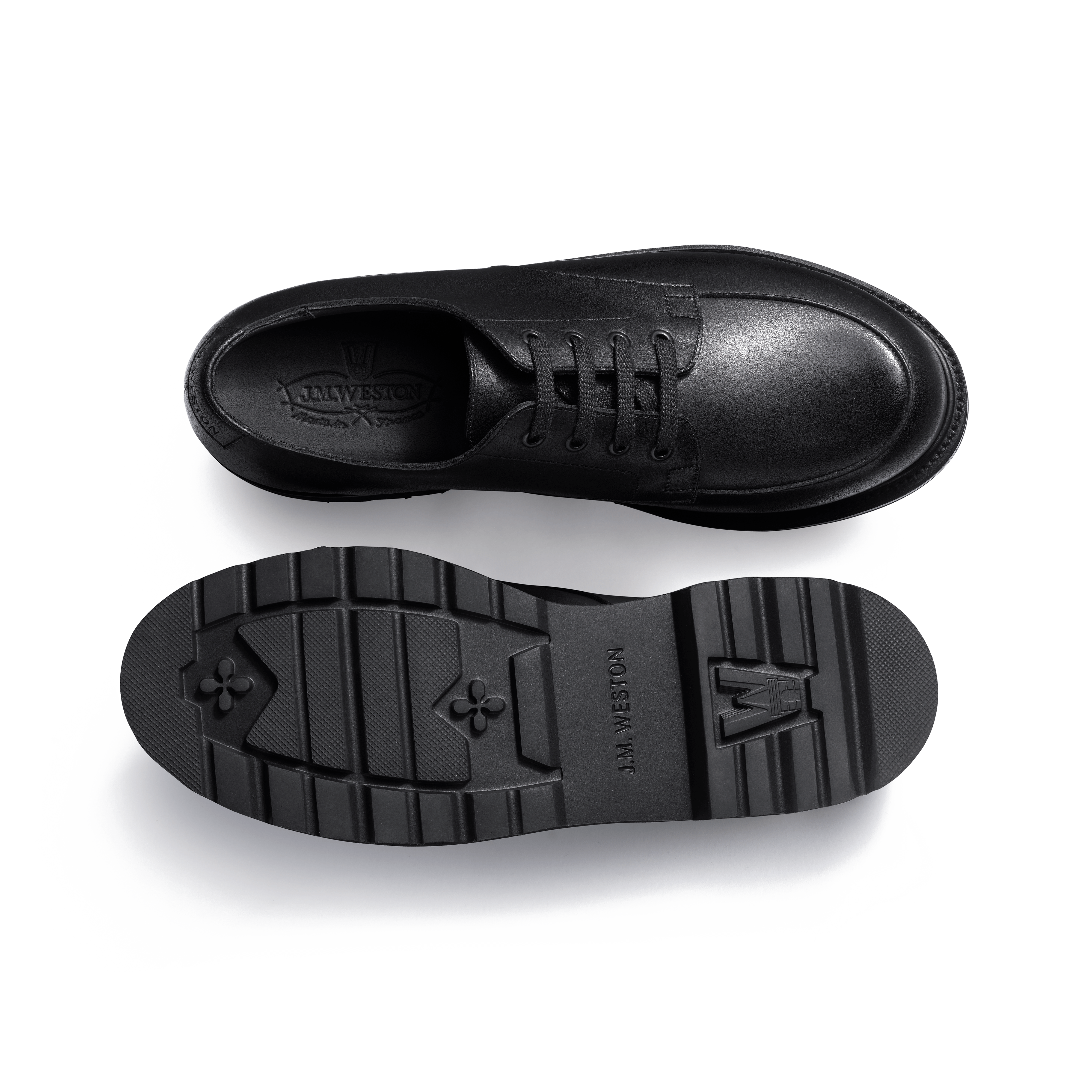 Men's Black soft calfskin Worker Derby Weston & Sons Boot with Men's Black soft calfskin Worker Derby Weston & Sons Boot with