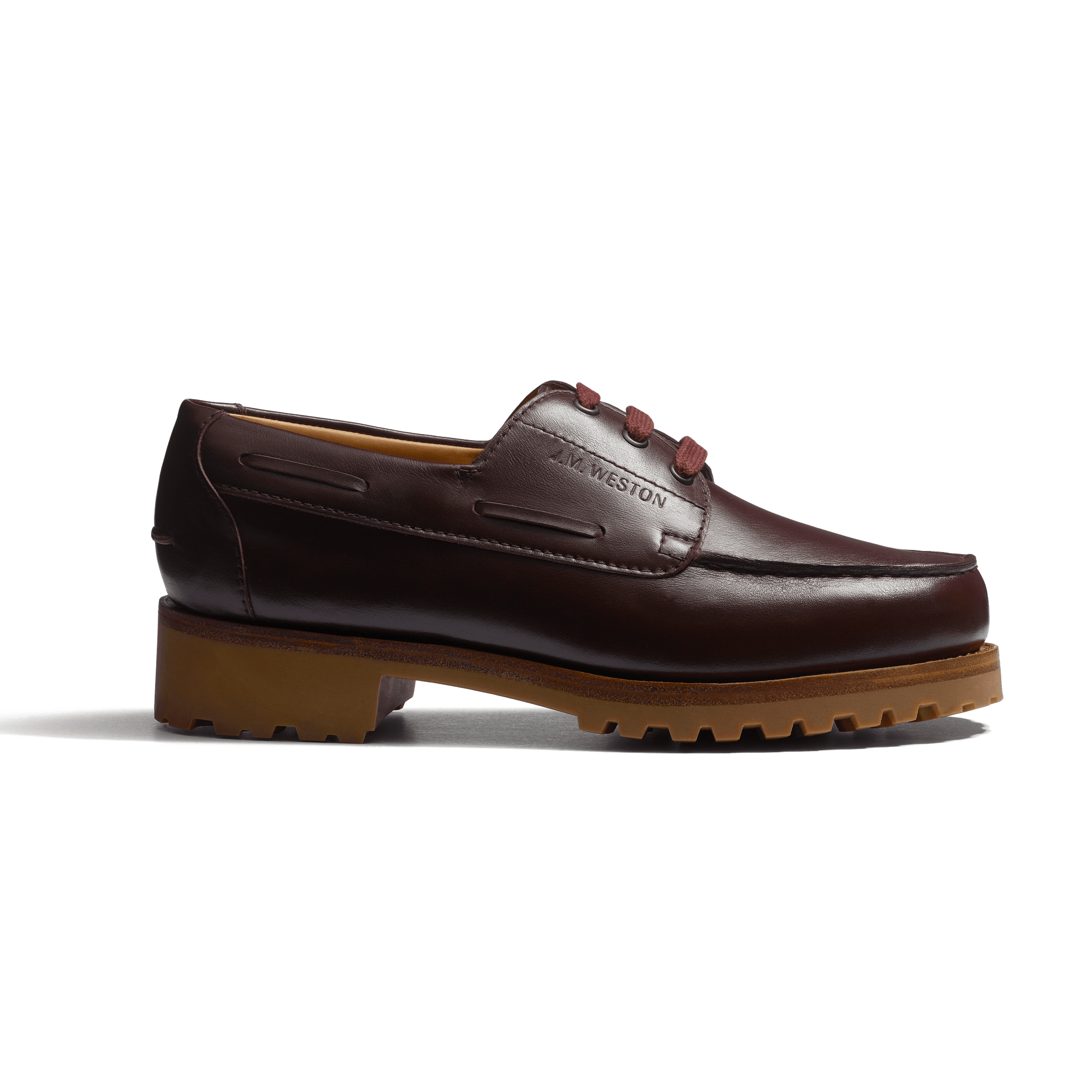 Deck Derby [Women Burgundy smooth calfskin]