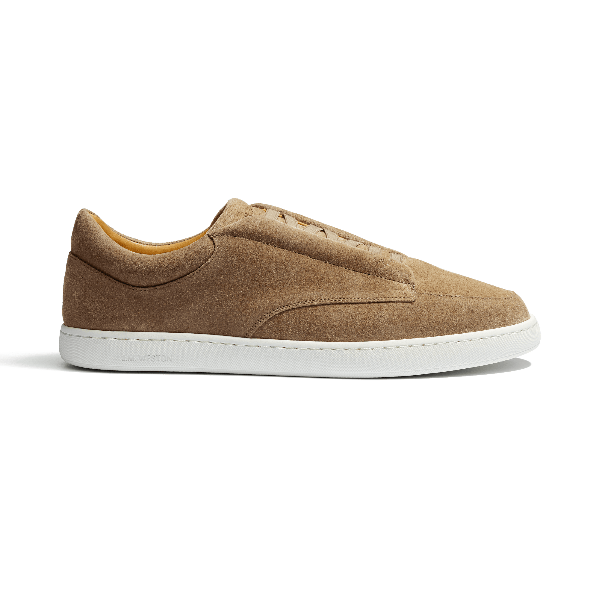 Dress sneaker [cuir veau velours taupe]