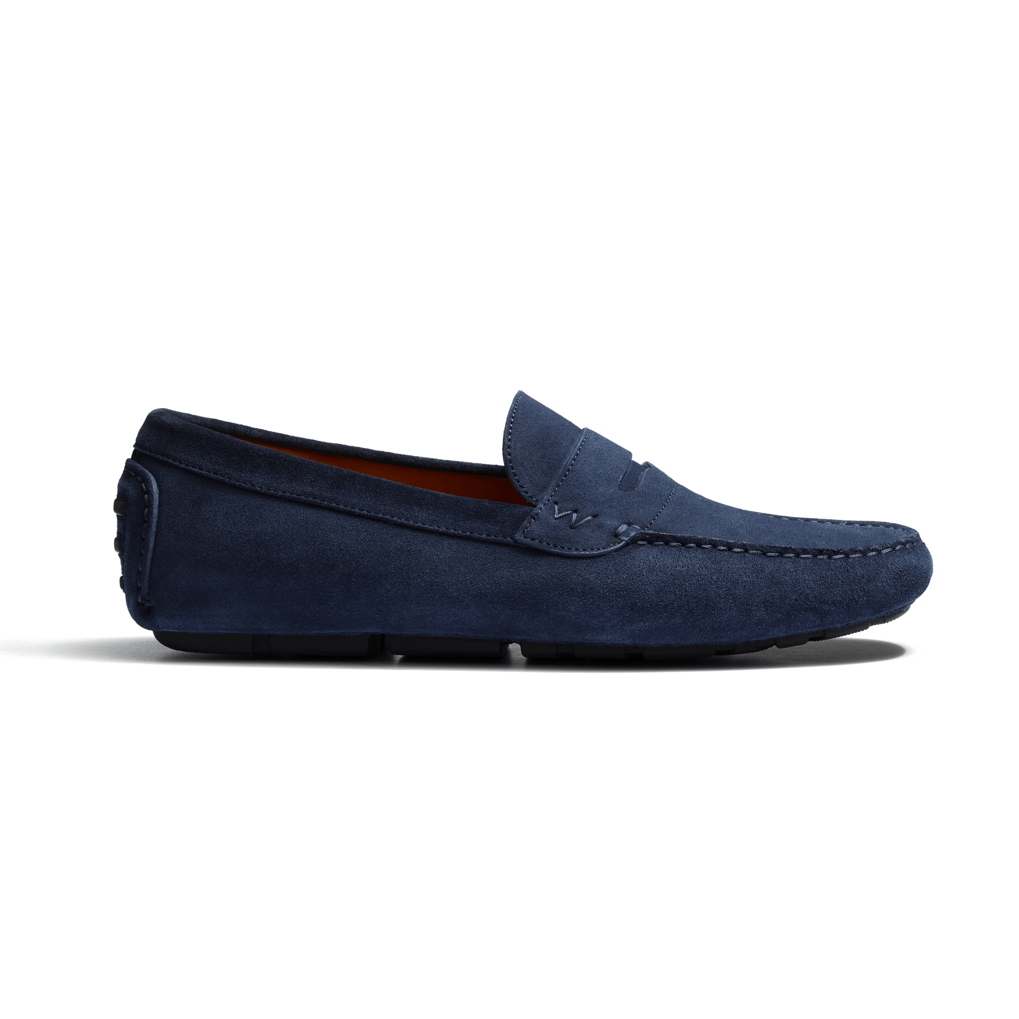Mocassin de conduite Drive-On [homme cuir veau velours marine]