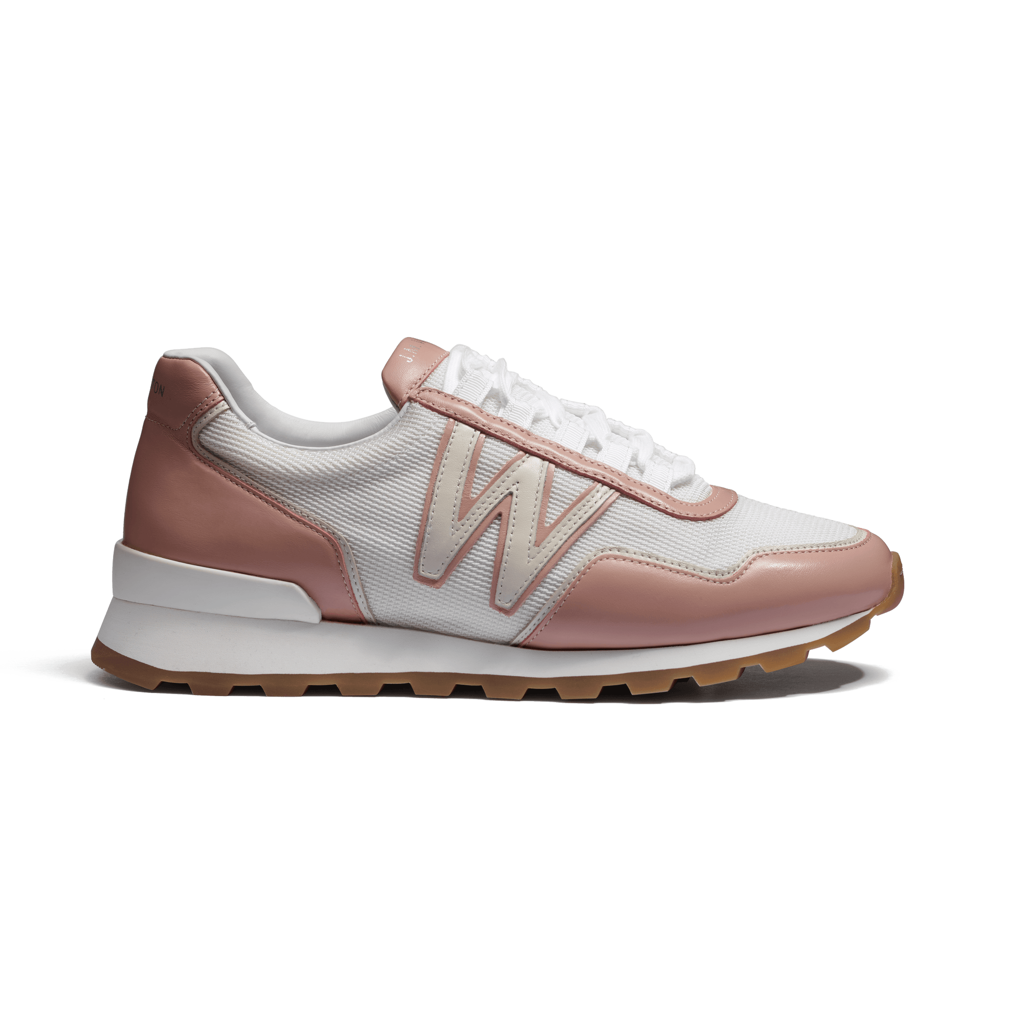 On My Way Ghillies Sneaker [Women White nylon canvas with white & nude sport calfskin details]