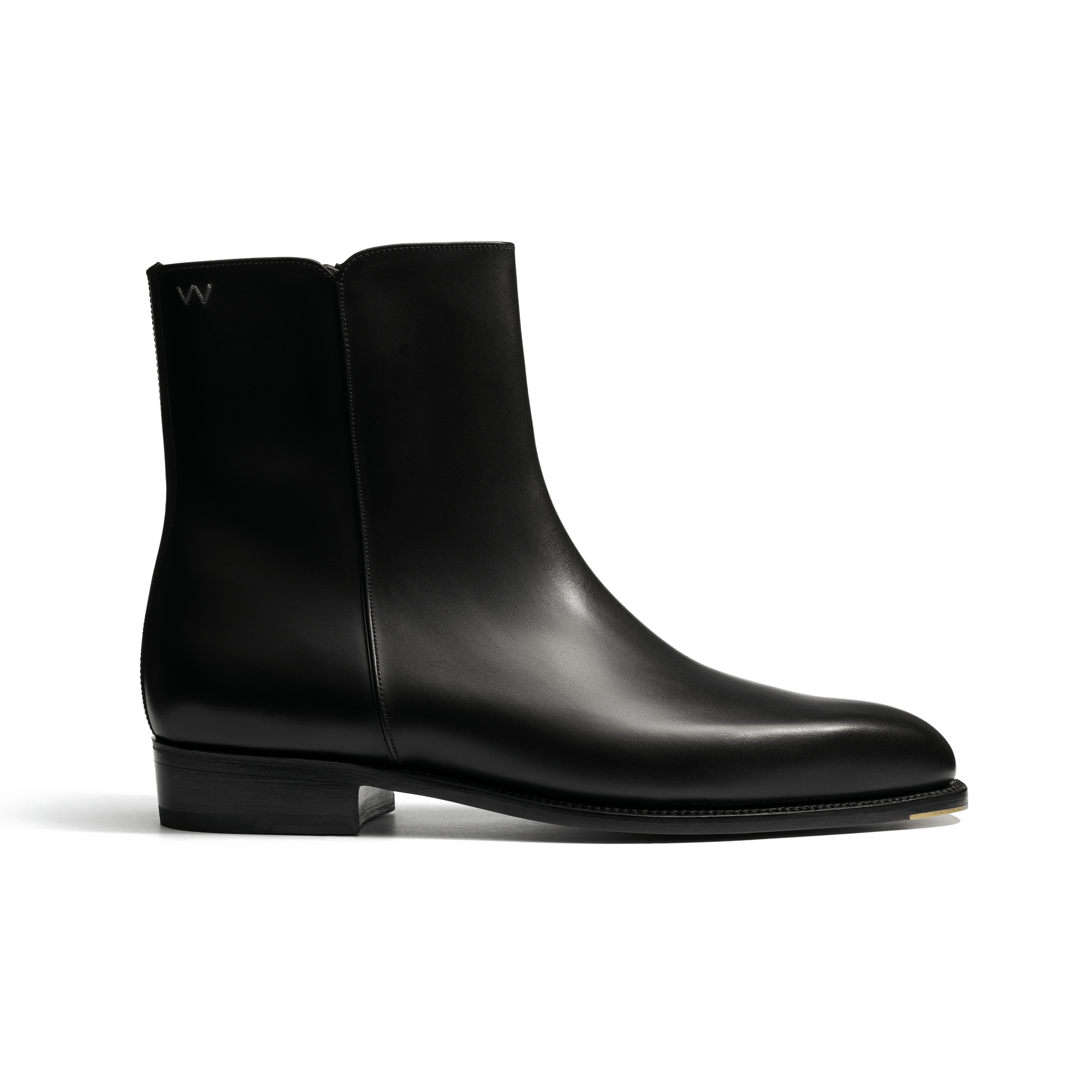 Bottine Fusain [homme cuir veau box noir]