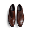 Richelieu Asymétrique Fusain [homme cuir veau nuancé café et veau velours marron]