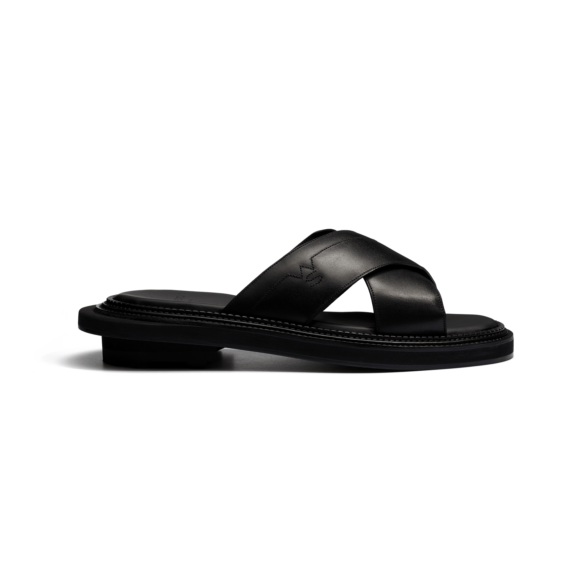 J.M. Weston x sacai Mule [Men Black soft calfskin]