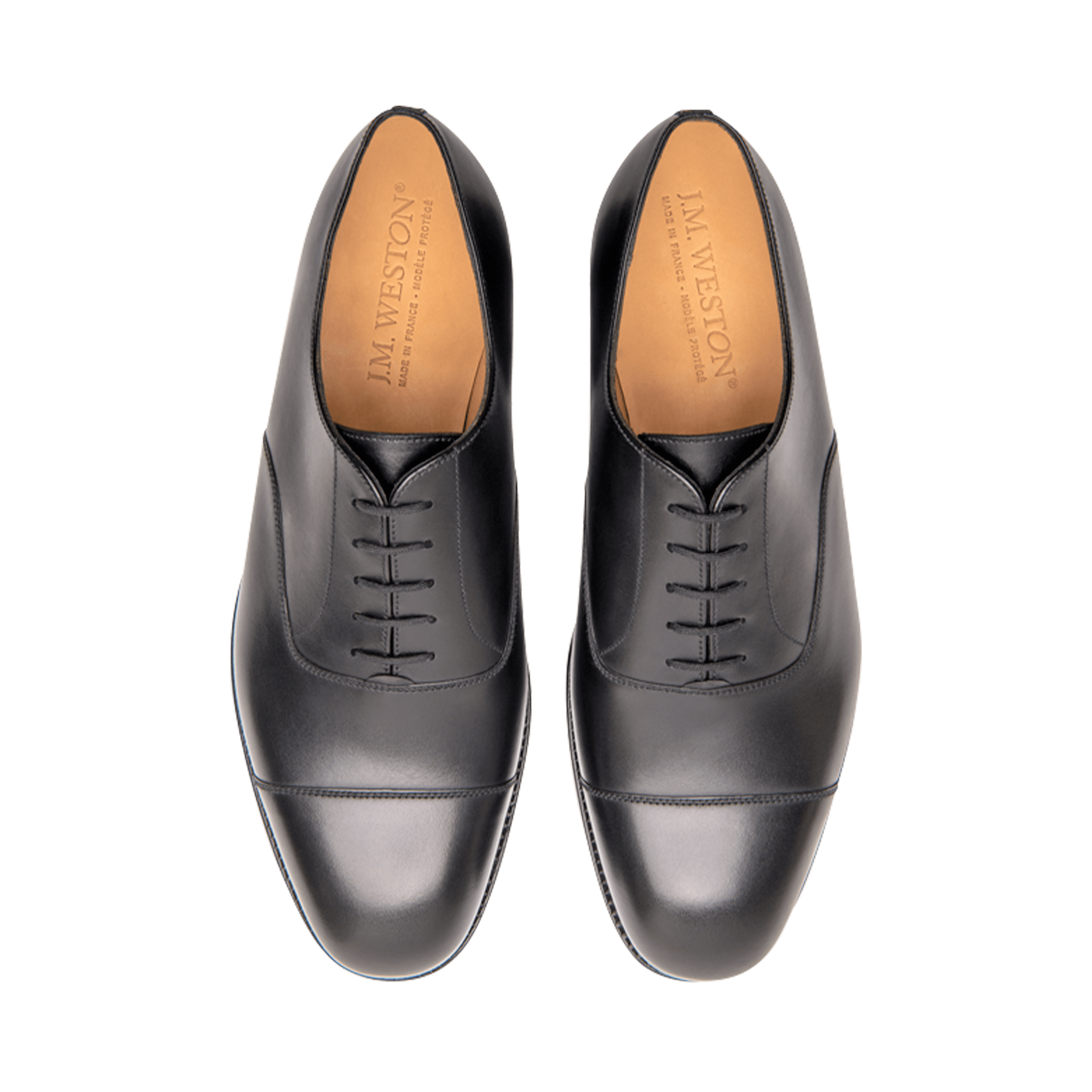Men's Cap Toe Oxford ShoeBlack Leather | J.M. Weston Men's Cap Toe Oxford ShoeBlack Leather | J.M. Weston