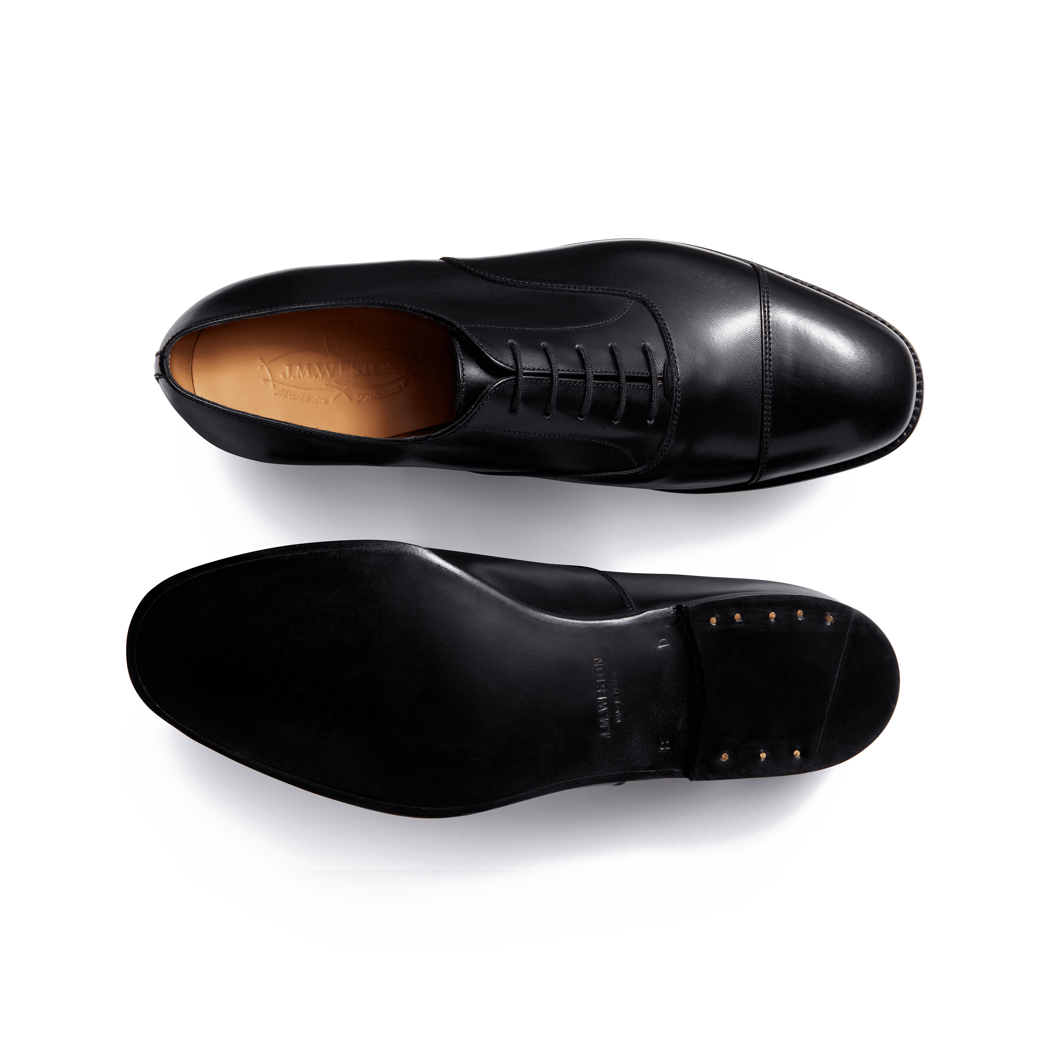 Men's Cap Toe Oxford ShoeBlack Leather | J.M. Weston Men's Cap Toe Oxford ShoeBlack Leather | J.M. Weston