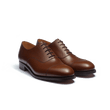 Richelieu bout droit [Homme cuir veau box marron bergeronnette]