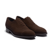 Richelieu bout droit semelle gomme [Homme velours marron]
