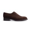 Richelieu bout droit semelle gomme [Homme velours marron]