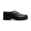 Richelieu bateau Escoublac [Homme cuir lisse noir]