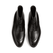 Derby Demi-chasse montant [homme cuir lisse noir]
