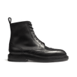 Derby montant Léonard  [Homme cuir lisse noir]