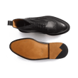 Derby montant Léonard  [Homme cuir lisse noir]
