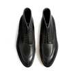 Derby Demi-chasse montant [homme cuir lisse gris]
