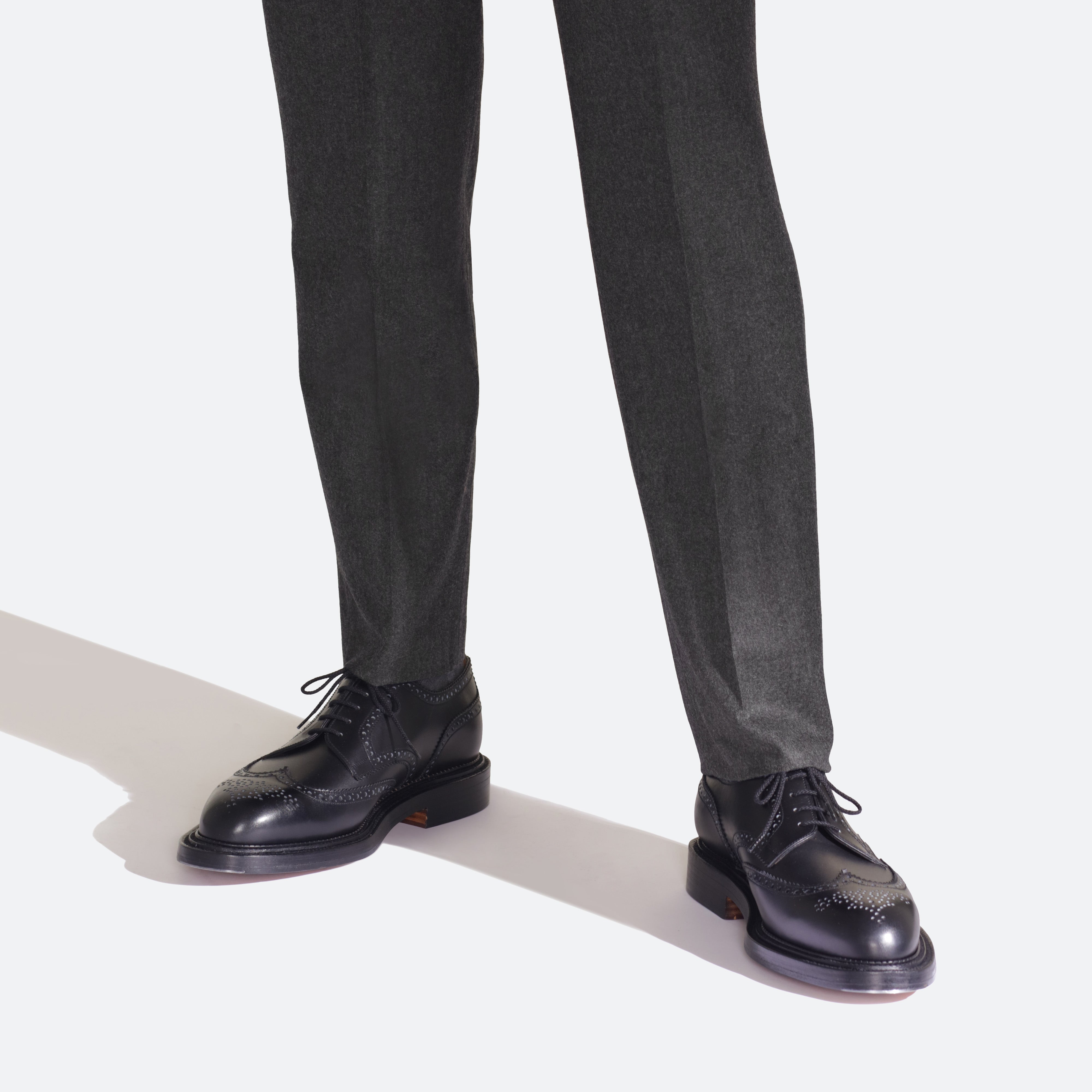 Men's Black Leather Triple Sole Derby – J.M. Weston