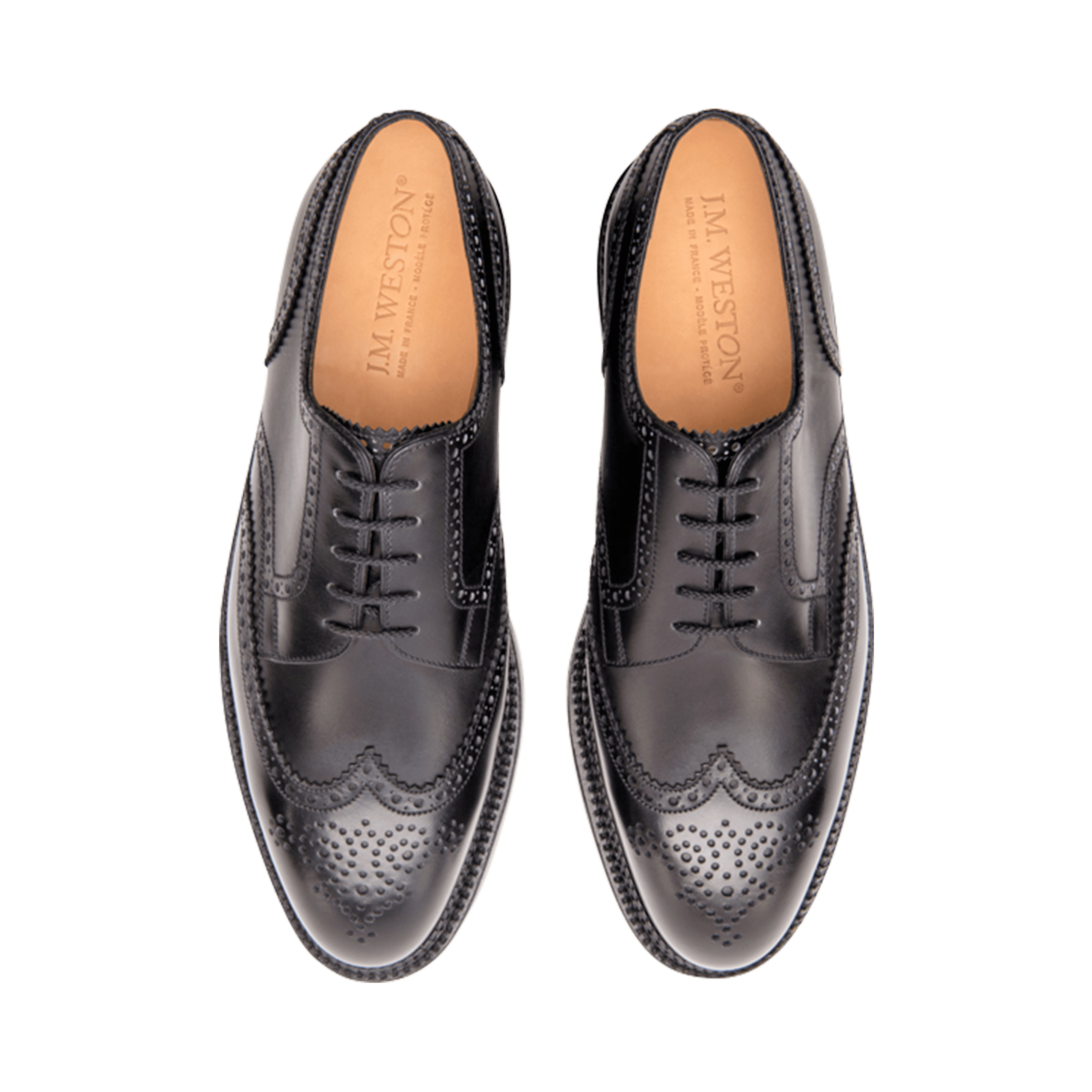 靴 J.M. WESTON TRIPPLE SOLE DERBY #590 Men's Black Leather Triple Sole Derby – J.M. Weston