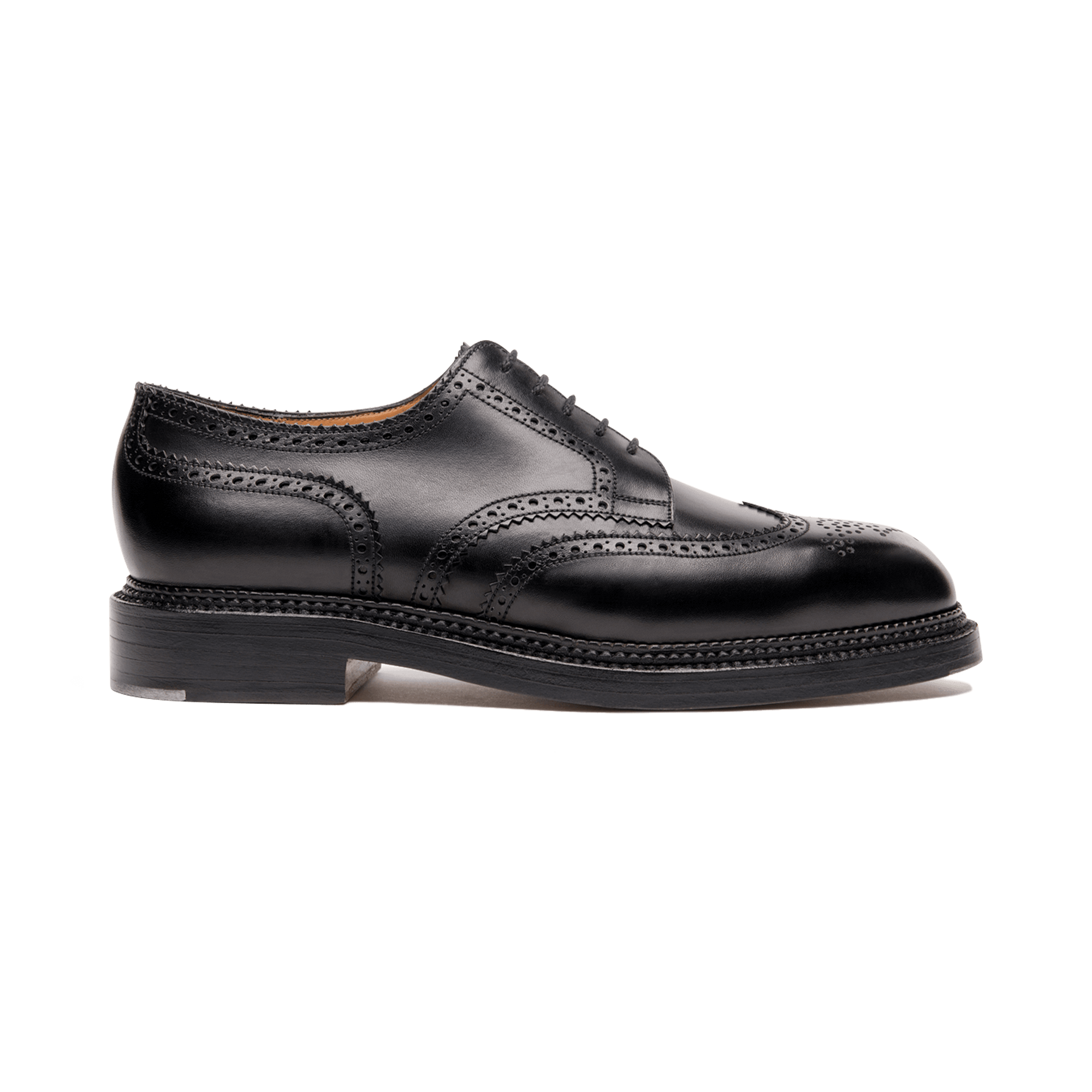 Derby triple semelle [homme cuir lisse noir]