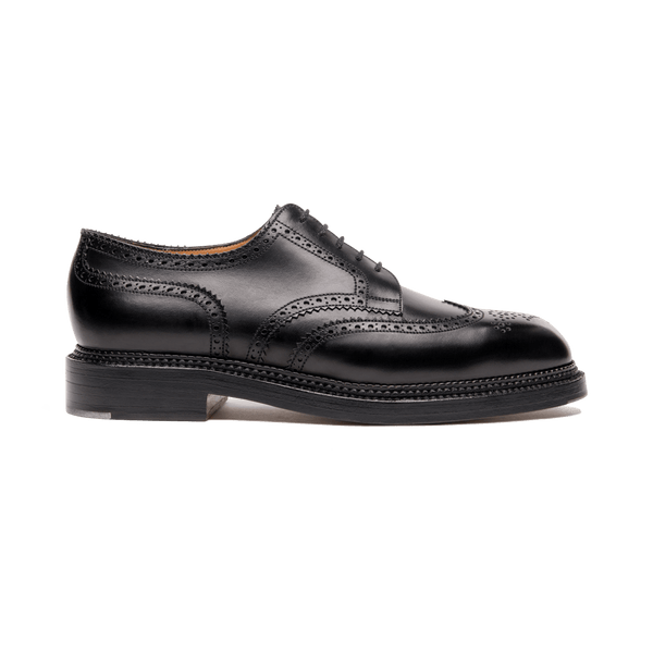 靴 J.M. WESTON TRIPPLE SOLE DERBY #590 Men's Black Leather Triple Sole Golf Derby – J.M. Weston