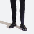 Derby demi-chasse [homme cuir lisse noir]