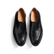 Derby demi-chasse [homme cuir lisse noir]