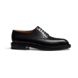 Derby demi-chasse [homme cuir lisse noir]