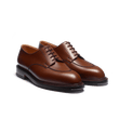 Derby demi-chasse [homme cuir lisse marron bergeronnette]
