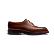 Derby demi-chasse [homme cuir lisse marron bergeronnette]