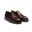 Derby demi-chasse [homme cuir lisse marron patiné]