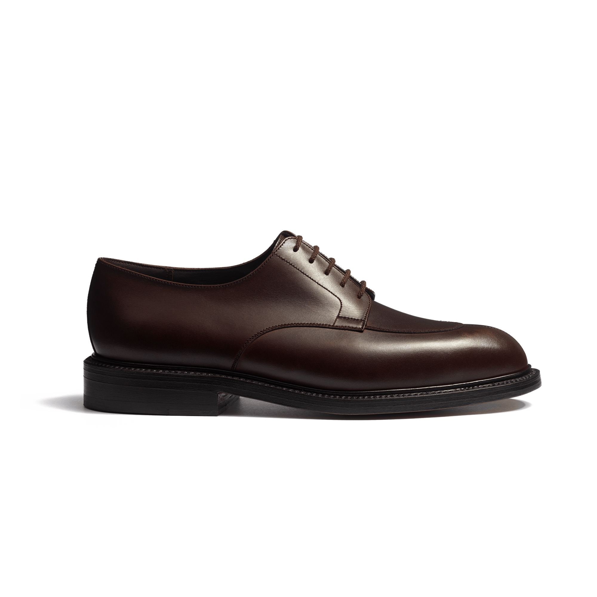 Half-Hunt Derby [Men Brown soft calfskin with patina]